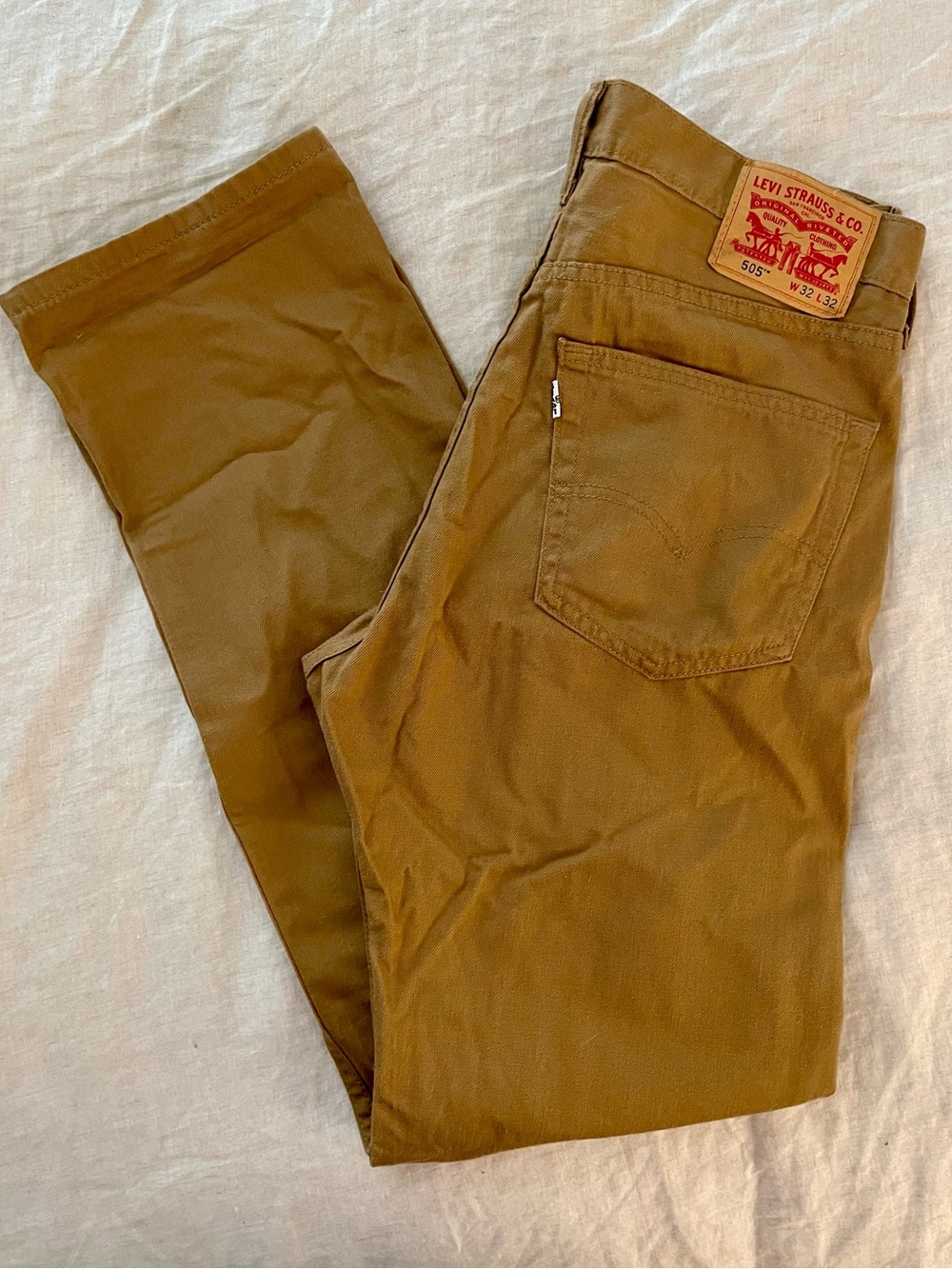 Levi's 505 Brown Twill Jeans - 32x32